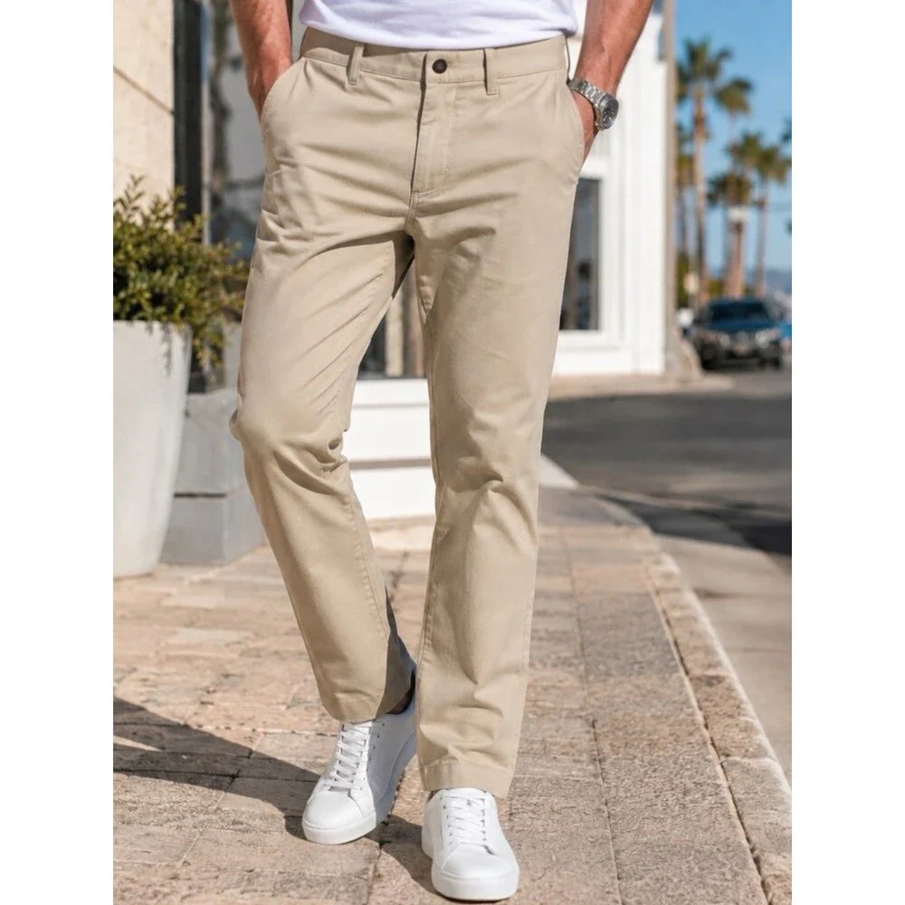 J Crew Chino Pants Mens 36x30 Khaki Slim TruTemp365 British Office Casual BZ109